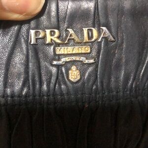 Prada Nappa Leather Wristlet